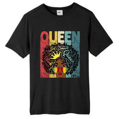 Black Queen Juneteenth Blm Black History Month Melanin Gift Tall Fusion ChromaSoft Performance T-Shirt