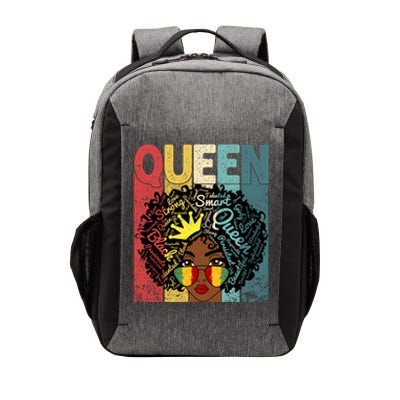 Black Queen Juneteenth Blm Black History Month Melanin Gift Vector Backpack