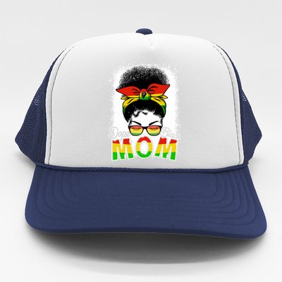 Black Queen Juneteenth African Dope Black Mom Black History Meaningful Gift Trucker Hat