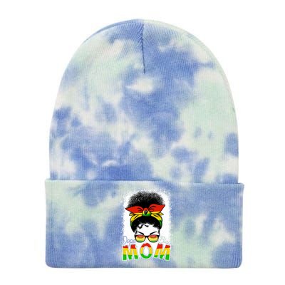 Black Queen Juneteenth African Dope Black Mom Black History Meaningful Gift Tie Dye 12in Knit Beanie