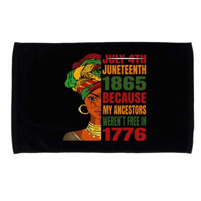 Black Queen Juneteenth 1865 Freedom African American Microfiber Hand Towel