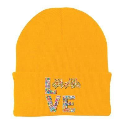 Bismillah Quran Love Flowers Cool Gift Knit Cap Winter Beanie