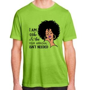 Black Queen Lady Curly Natural Afro African American Ladies Gift Adult ChromaSoft Performance T-Shirt