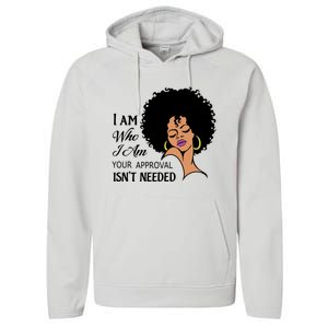 Black Queen Lady Curly Natural Afro African American Ladies Gift Performance Fleece Hoodie