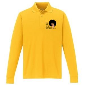 Black Queen Lady Curly Natural Afro African American Ladies Gift Performance Long Sleeve Polo