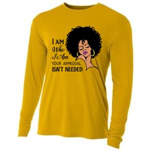 Black Queen Lady Curly Natural Afro African American Ladies Gift Cooling Performance Long Sleeve Crew