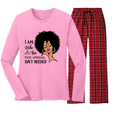 Black Queen Lady Curly Natural Afro African American Ladies Gift Women's Long Sleeve Flannel Pajama Set 