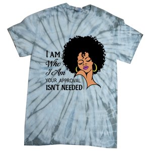 Black Queen Lady Curly Natural Afro African American Ladies Gift Tie-Dye T-Shirt