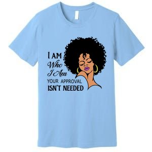 Black Queen Lady Curly Natural Afro African American Ladies Gift Premium T-Shirt