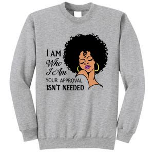 Black Queen Lady Curly Natural Afro African American Ladies Gift Sweatshirt