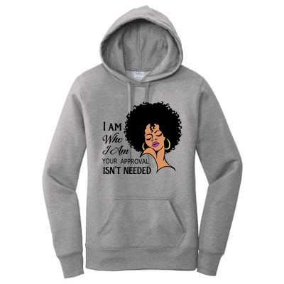 Black Queen Lady Curly Natural Afro African American Ladies Gift Women's Pullover Hoodie