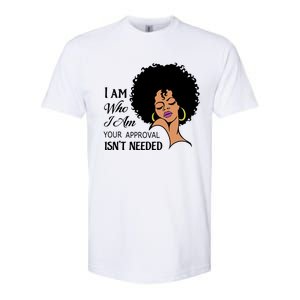 Black Queen Lady Curly Natural Afro African American Ladies Gift Softstyle CVC T-Shirt