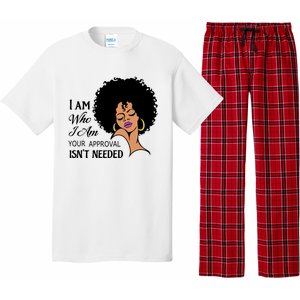 Black Queen Lady Curly Natural Afro African American Ladies Gift Pajama Set