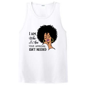 Black Queen Lady Curly Natural Afro African American Ladies Gift PosiCharge Competitor Tank