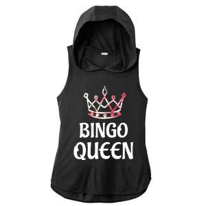 BINGO Queen Long Sleeved Ladies PosiCharge Tri-Blend Wicking Draft Hoodie Tank