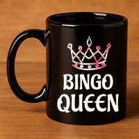 BINGO Queen Long Sleeved 11oz C Handle Ceramic Mug