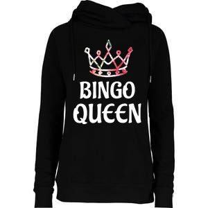 BINGO Queen Long Sleeved Womens Funnel Neck Pullover Hood