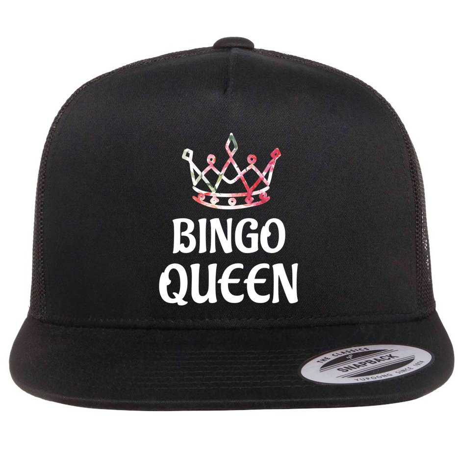 BINGO Queen Long Sleeved Flat Bill Trucker Hat