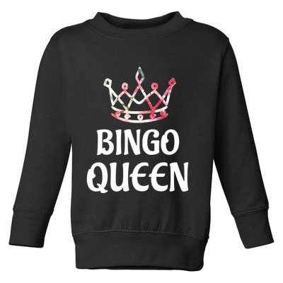 BINGO Queen Long Sleeved Toddler Sweatshirt