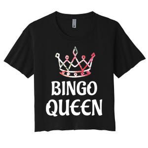 BINGO Queen Long Sleeved Women's Crop Top Tee