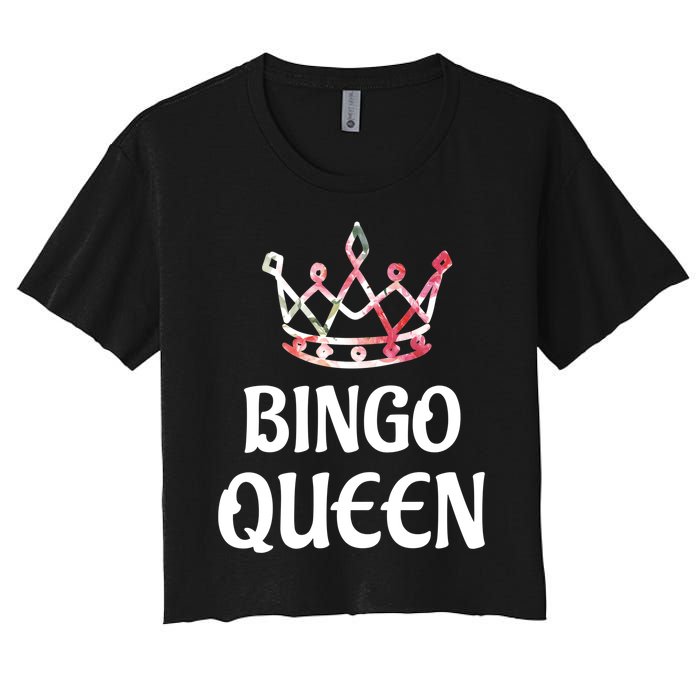 BINGO Queen Long Sleeved Women's Crop Top Tee