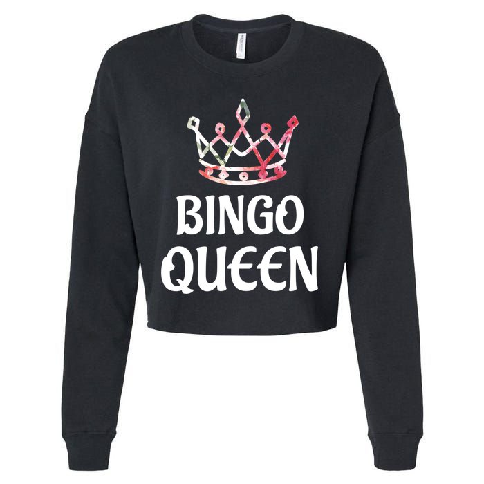 BINGO Queen Long Sleeved Cropped Pullover Crew