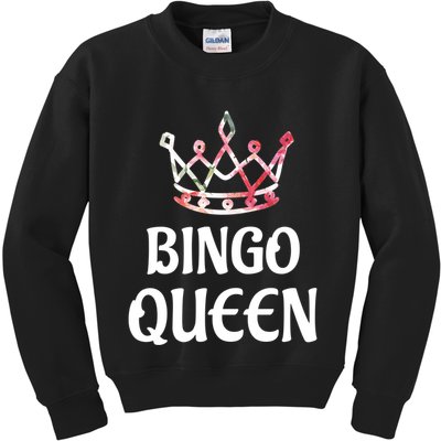 BINGO Queen Long Sleeved Kids Sweatshirt