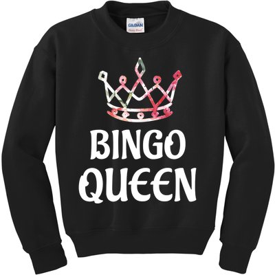 BINGO Queen Long Sleeved Kids Sweatshirt