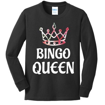 BINGO Queen Long Sleeved Kids Long Sleeve Shirt