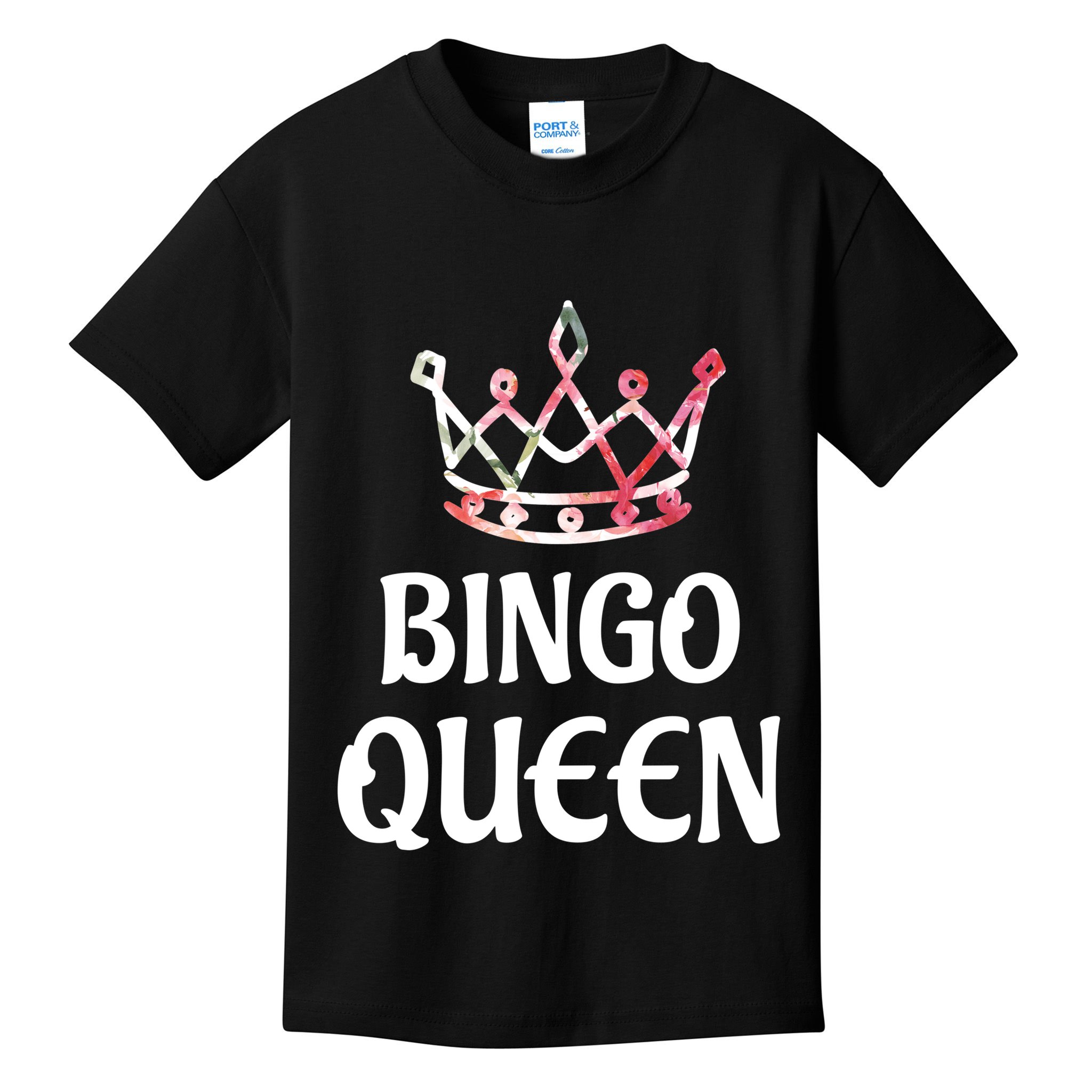 BINGO Queen Long Sleeved Kids T-Shirt