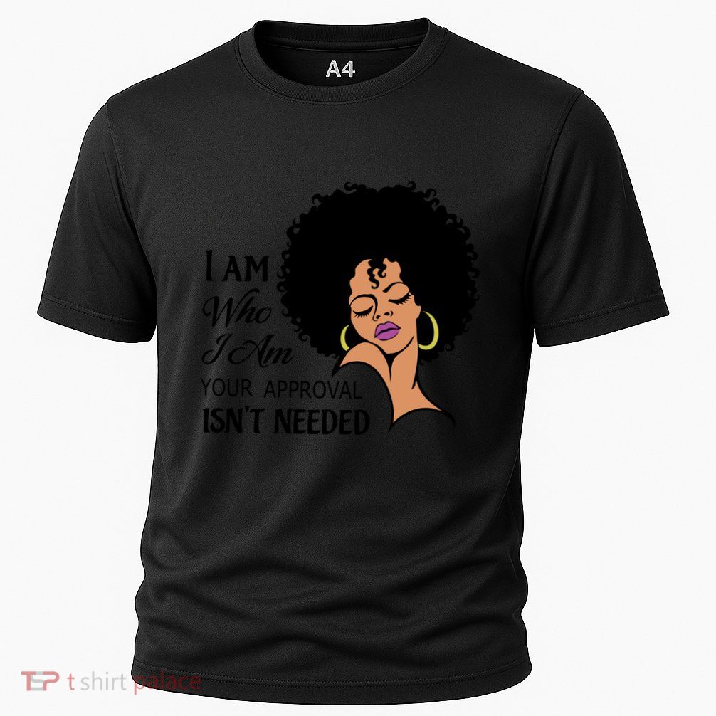 Black Queen Lady Curly Natural Afro African American Ladies Gift Performance Shirt