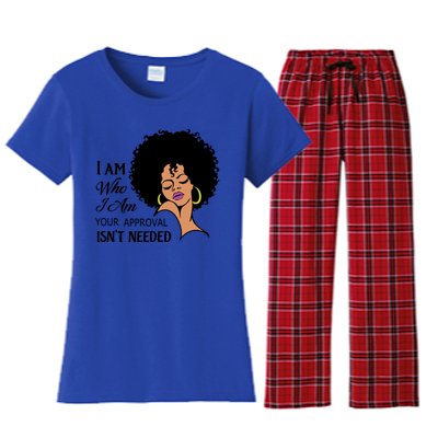 Black Queen Lady Curly Natural Afro African American Ladies Gift Women's Flannel Pajama Set