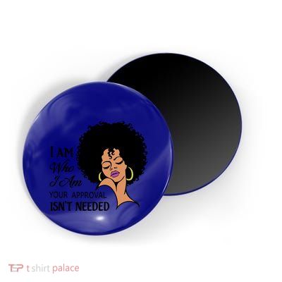 Black Queen Lady Curly Natural Afro African American Ladies Gift Magnet