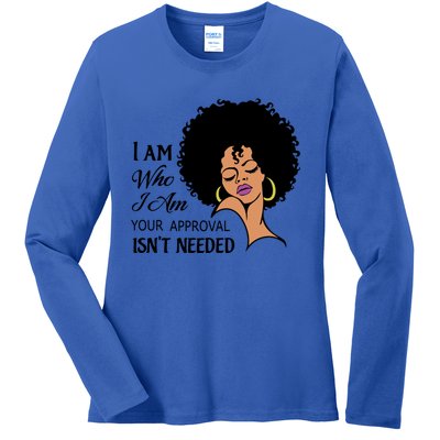 Black Queen Lady Curly Natural Afro African American Ladies Gift Ladies Long Sleeve Shirt