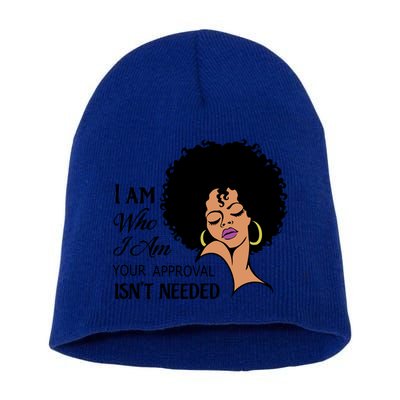 Black Queen Lady Curly Natural Afro African American Ladies Gift Short Acrylic Beanie