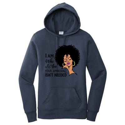 Black Queen Lady Curly Natural Afro African American Ladies Gift Women's Pullover Hoodie