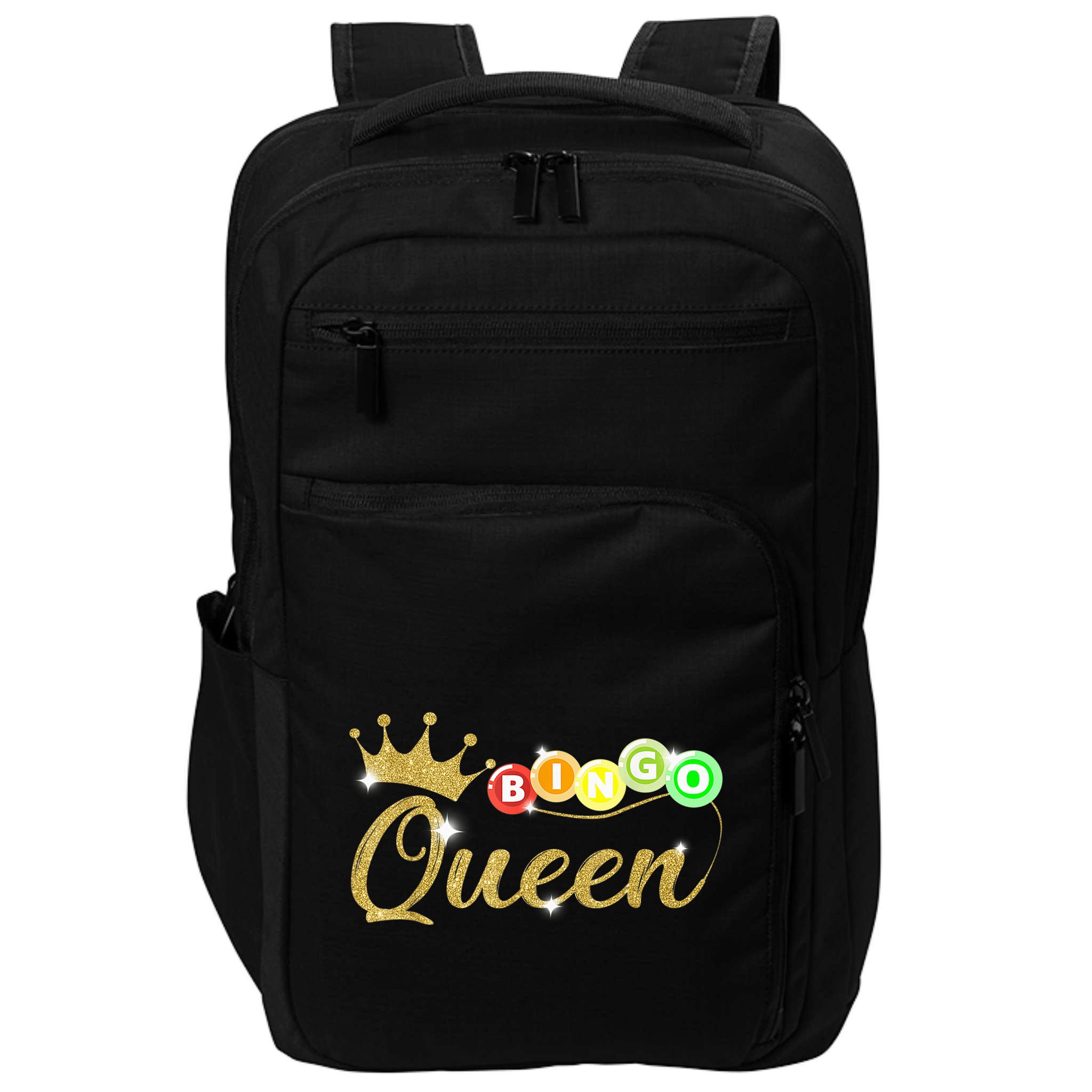 Bingo Queen Lucky Bingo Grandma Gambling Mothers Day Impact Tech Backpack