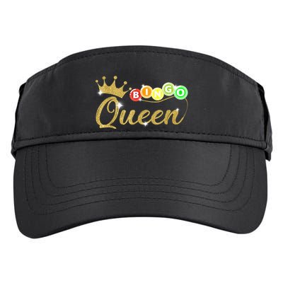 Bingo Queen Lucky Bingo Grandma Gambling Mothers Day Adult Drive Performance Visor