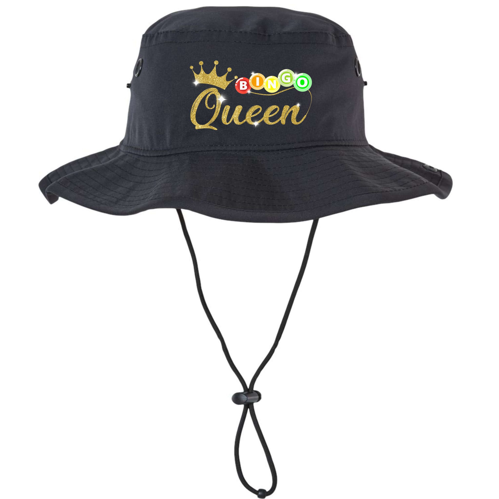 Bingo Queen Lucky Bingo Grandma Gambling Mothers Day Bucket Hat