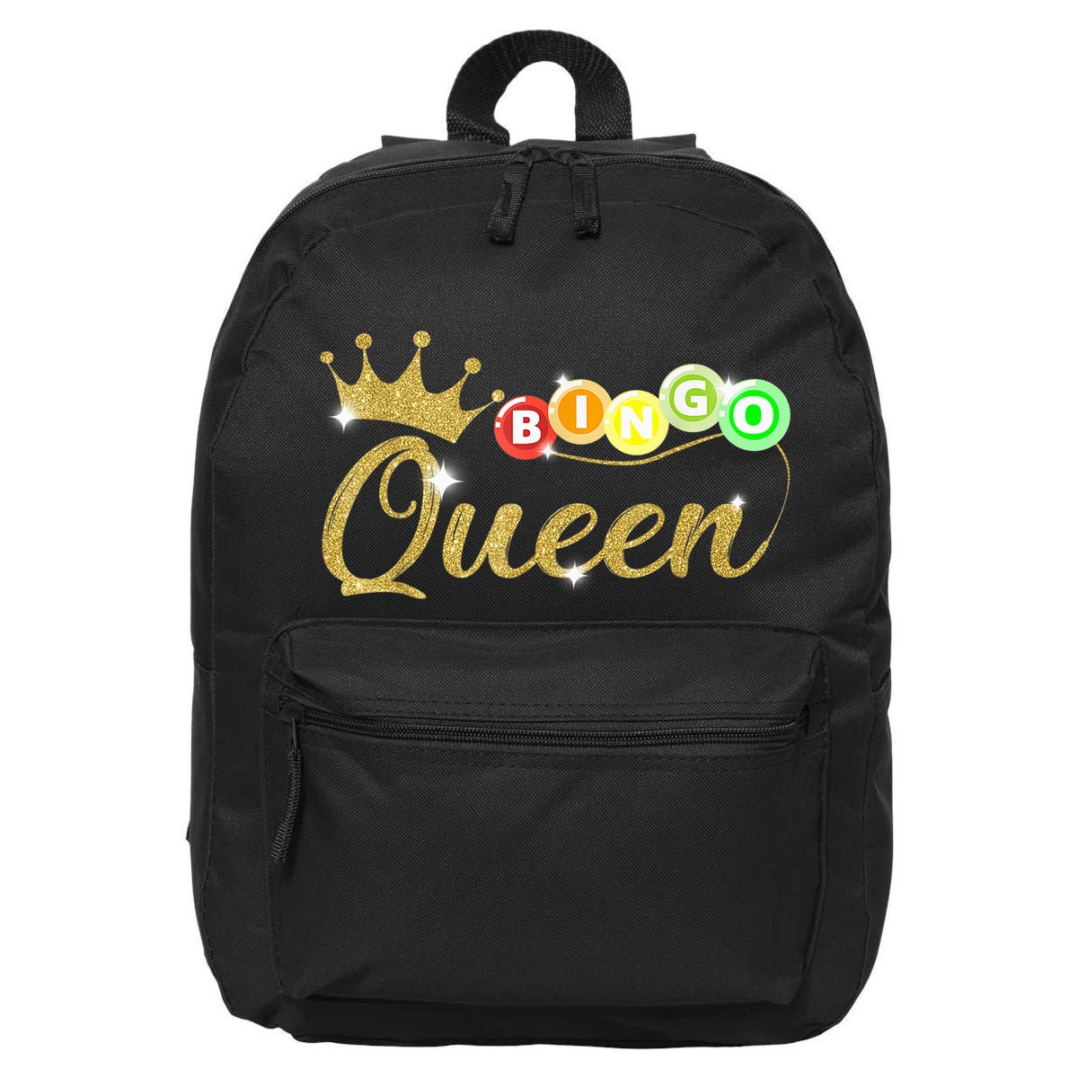 Bingo Queen Lucky Bingo Grandma Gambling Mothers Day 16 in Basic Backpack