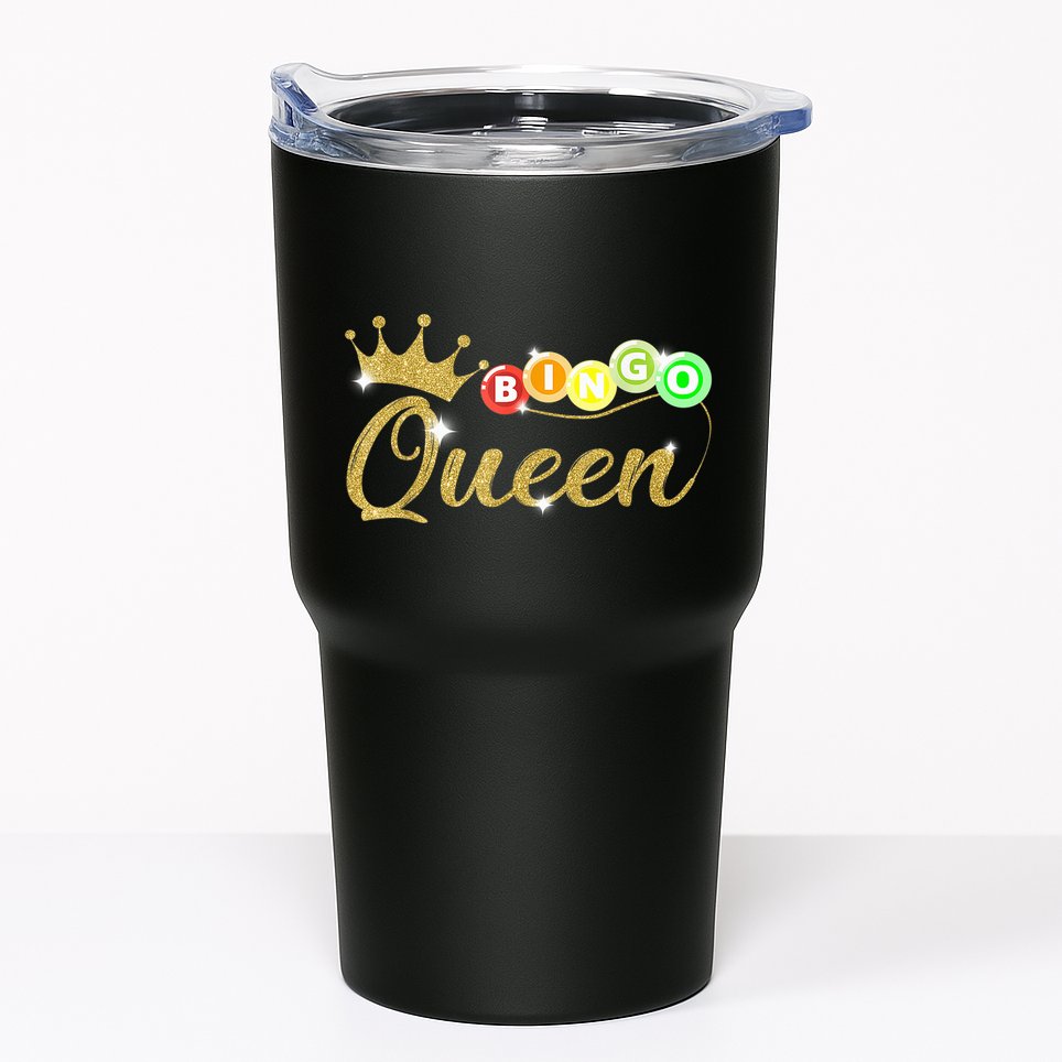 Bingo Queen Lucky Bingo Grandma Gambling Mothers Day Tumbler