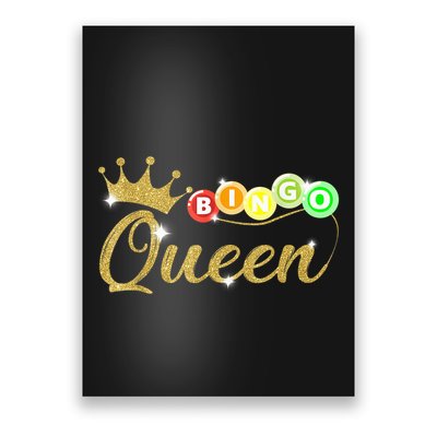 Bingo Queen Lucky Bingo Grandma Gambling Mothers Day Poster