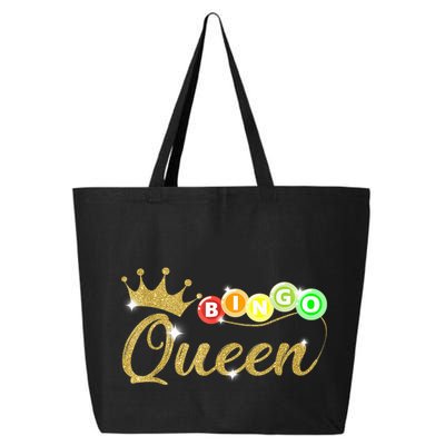 Bingo Queen Lucky Bingo Grandma Gambling Mothers Day 25L Jumbo Tote