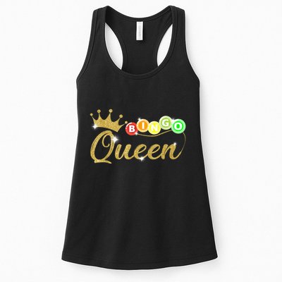 Bingo Queen Lucky Bingo Grandma Gambling Mothers Day Womens Tank Top