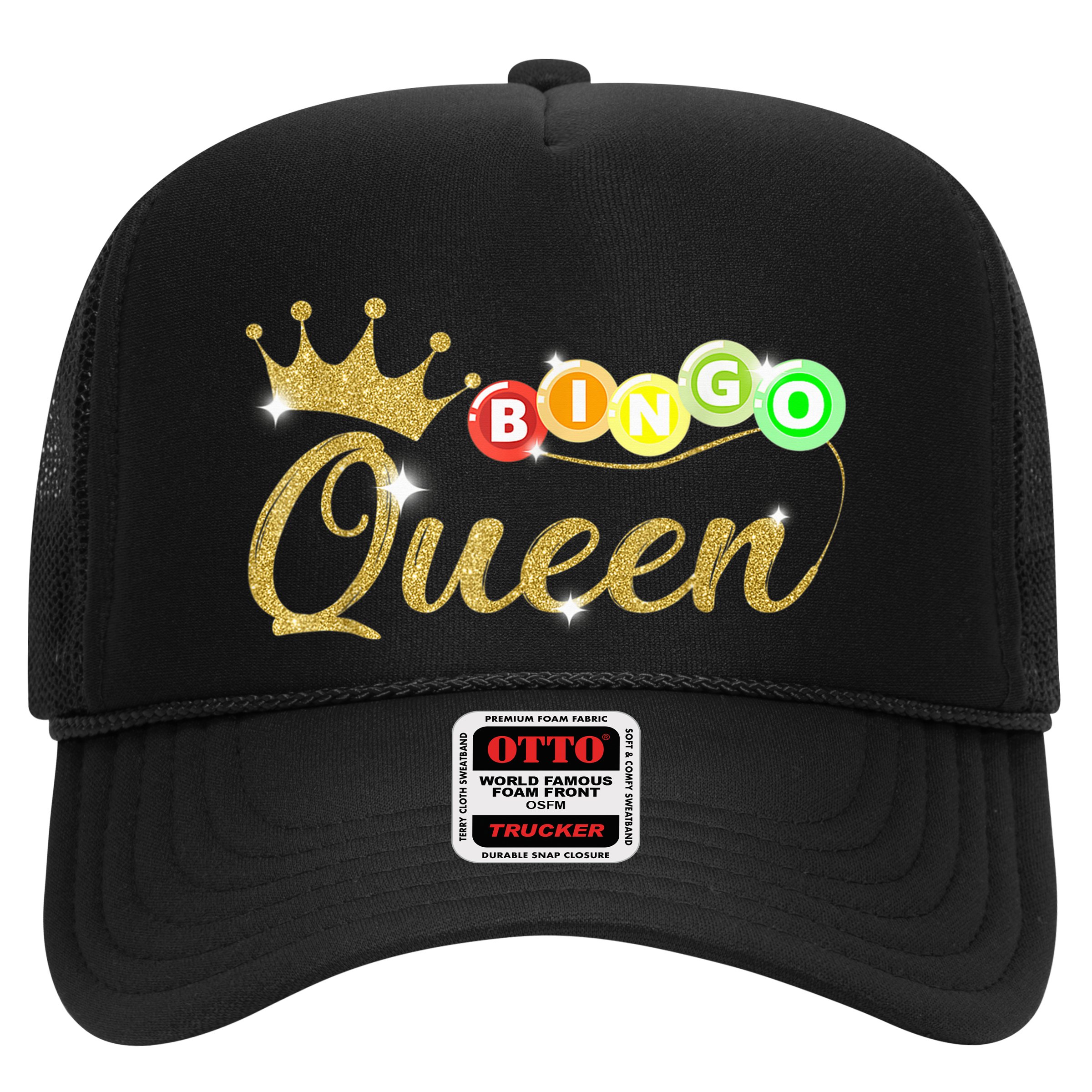Bingo Queen Lucky Bingo Grandma Gambling Mothers Day Hat