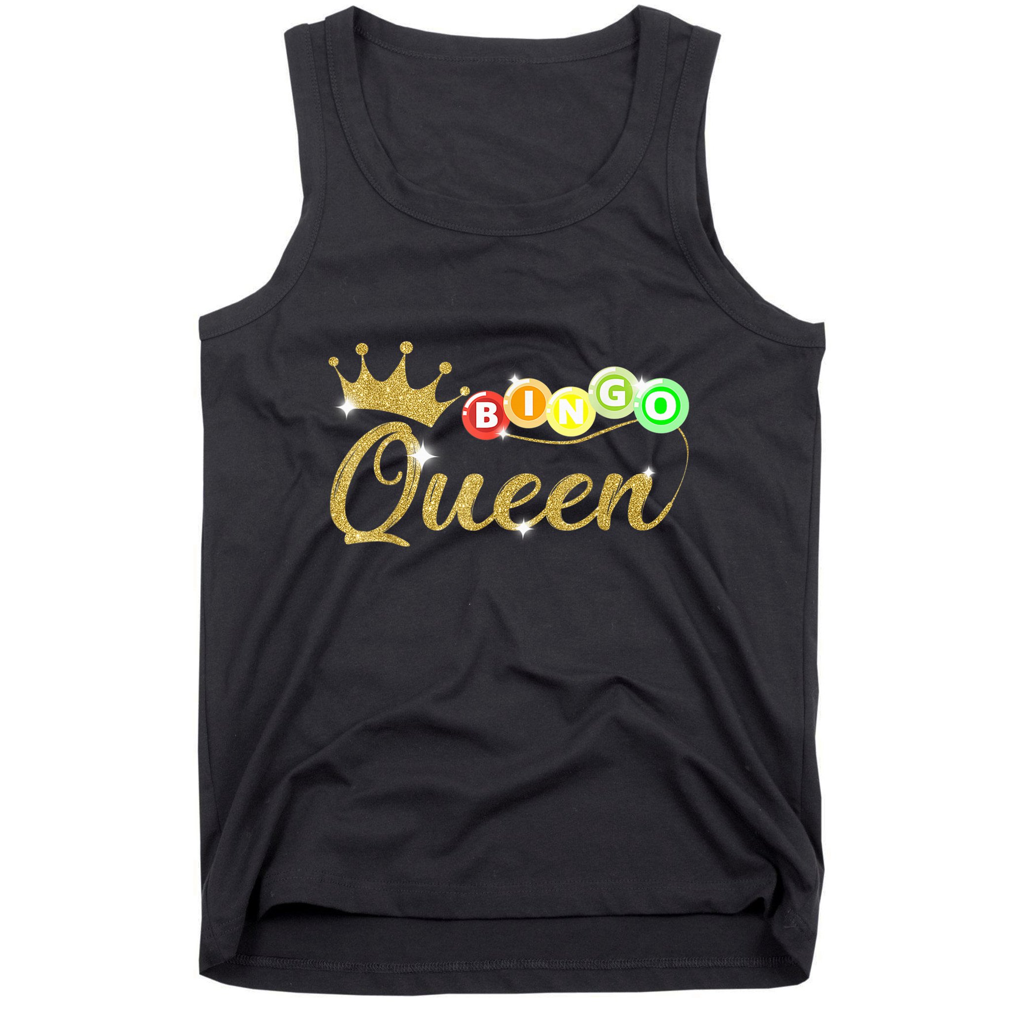 Bingo Queen Lucky Bingo Grandma Gambling Mothers Day Tank Top