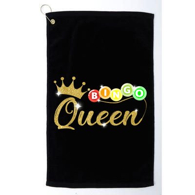 Bingo Queen Lucky Bingo Grandma Gambling Mothers Day Golf Towel