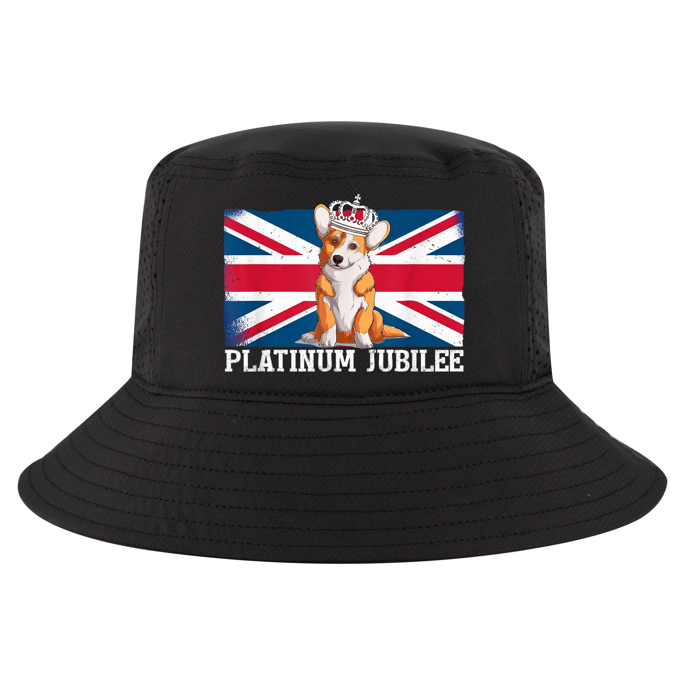 British Queen Monarchy Platinum Jubilee 70th Anniversary Cool Comfort Performance Bucket Hat