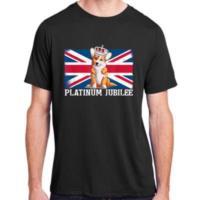 British Queen Monarchy Platinum Jubilee 70th Anniversary Adult ChromaSoft Performance T-Shirt