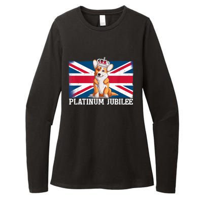 British Queen Monarchy Platinum Jubilee 70th Anniversary Womens CVC Long Sleeve Shirt